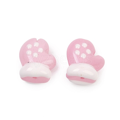 Baking Paint Glass Enamel Beads LAMP-R004-07G-1