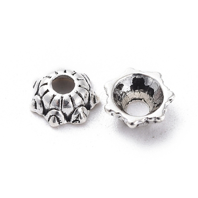 Tibetan Silver Bead Caps AA220-1