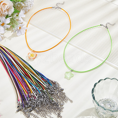 50Pcs Imitation Leather Round Cord Necklace Making NJEW-SC0001-89B-1