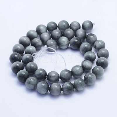 Natural Hawk's Eye Beads Strands G-L478-03-10mm-1