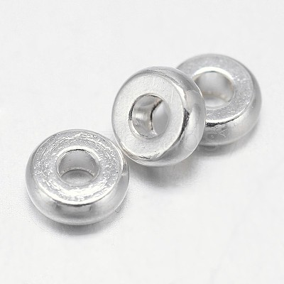 Flat Round Brass Spacer Beads X1-KK-L106B-01S-1