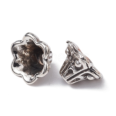 Tibetan Style Alloy Flower Bell Filigree Bead Caps PALLOY-YW0001-79-1