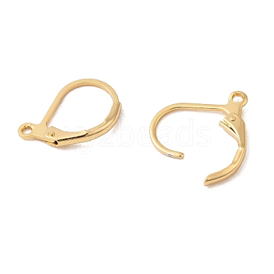 Brass Leverback Earring Findings KK-P340-20A-G-1