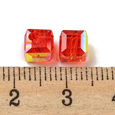 Electroplate Glass Beads EGLA-Z004-04B-01-1