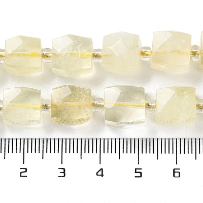 Natural Lemon Quartz(Heated) Beads Strands G-B065-A10-1