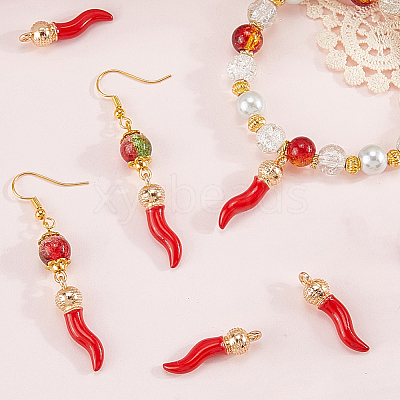 20Pcs Opaque Resin Pendants RESI-SC0006-22-1