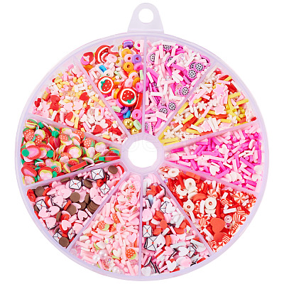 70G 10 Styles Handmade Polymer Clay Sprinkles Mix CLAY-SW0001-03A-1