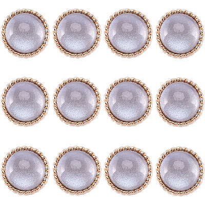 12Pcs ABS Plastic Shank Buttons BUTT-GF0003-47C-1