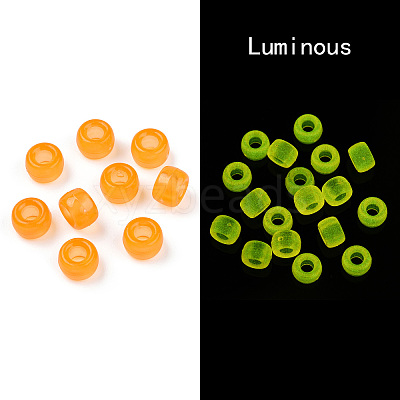 Transparent & Luminous Plastic Beads KY-T025-01-H07-1