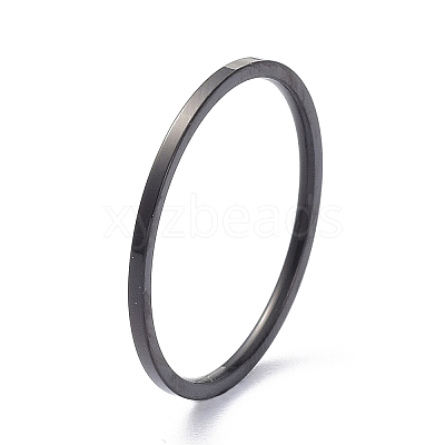 1mm Polished Plain Dome Finger Ring for Girl Women RJEW-C012-02D-EB-1