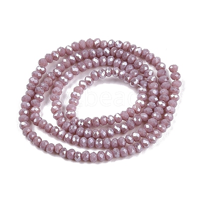 Electroplate Glass Beads Strands EGLA-A044-P1mm-A13-1
