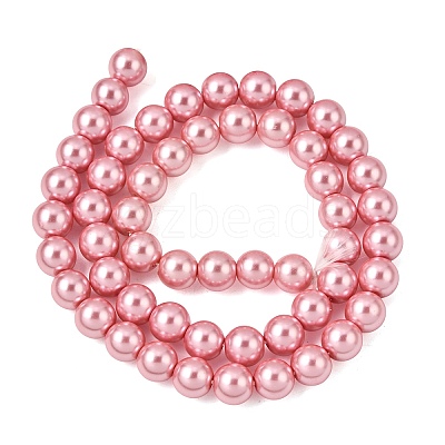 Eco-Friendly Glass Pearl Beads Strands HY-A008-8mm-RB109-1