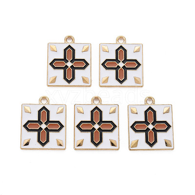 Alloy Enamel Pendants ENAM-T016-15-RS-1