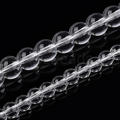 Transparent Glass Beads Strands GLAA-T032-T10mm-13-1
