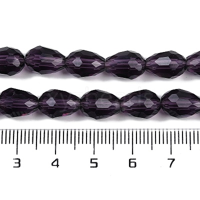 Transparent Glass Beads Strands EGLA-N013-T8mm-D06-1