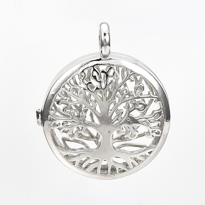 Brass Locket Pendants KK-S337-026-1