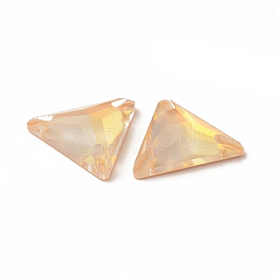 Mocha Effect Triangle Shape Sew on Rhinestone GLAA-A024-06D-1