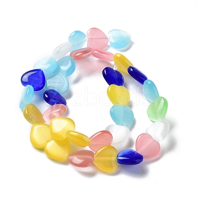 Cat Eye Glass Bead Strands X-CE-R010-11-1