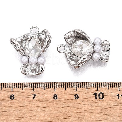 Rack Plating Alloy Rhinestone Pendants PALLOY-P303-09P-A-1