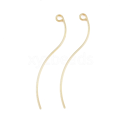 Brass Earring Findings KK-A274-17C-G-1