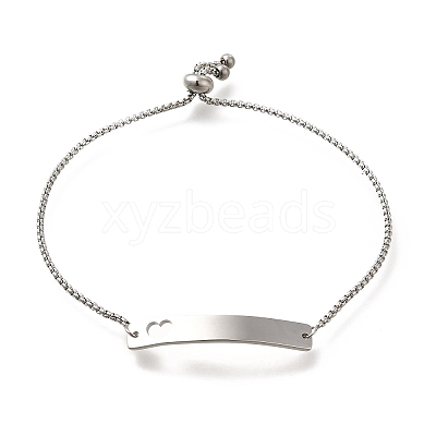Non-Tarnish 304 Stainless Steel Box Chain Slider Bracelets LS-BJEW-M233-05P-1