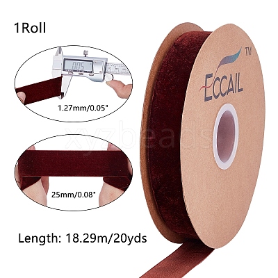 Velvet Ribbon SRIB-WH0006-18I-1