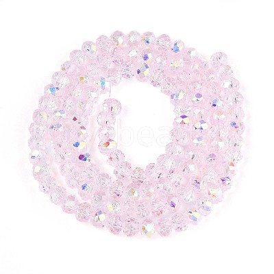 Transparent Glass Beads Strands LS-EGLA-N016-4mm-04-1