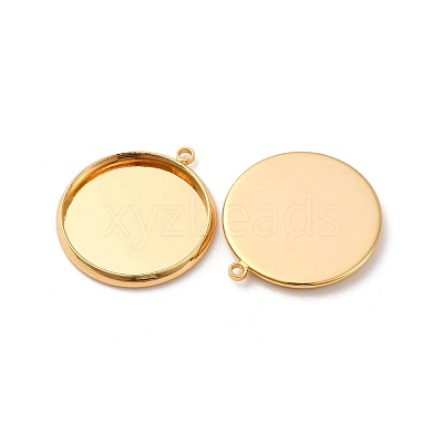 Brass Pendant Cabochon Settings KK-F898-20E-G-1