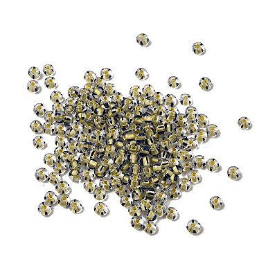Transparent Stripe Glass Seed Beads GLAA-NH0001-06G-1