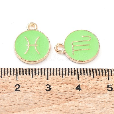 Alloy Enamel Pendants ENAM-S124-01B-06-1