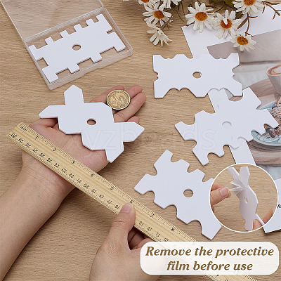 5Pcs Clay Acrylic Edge Template Set FIND-FG0004-79-1