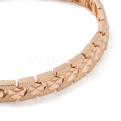 Brass Link Chain Bracelets for Women Men BJEW-P324-01E-KCG-1