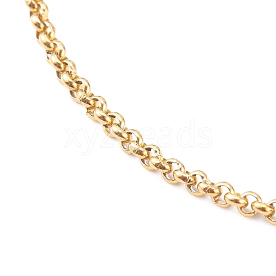 304 Stainless Steel Rolo Chain Bracelets X-BJEW-JB06029-1