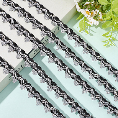 24Yards Filigree Polyester Lace Trim OCOR-GF0005-28A-1