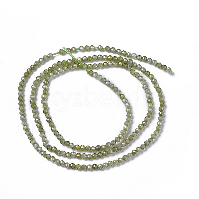 Cubic Zirconia Beads Strands G-F596-48B-2mm-1