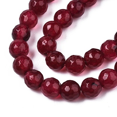 Natural White Jade Bead Strands G-R346-6mm-02-01-1