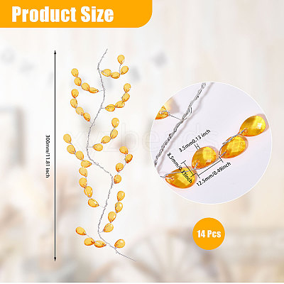 Wedding Acrylic Teardrop String DIY-WH0580-71-1