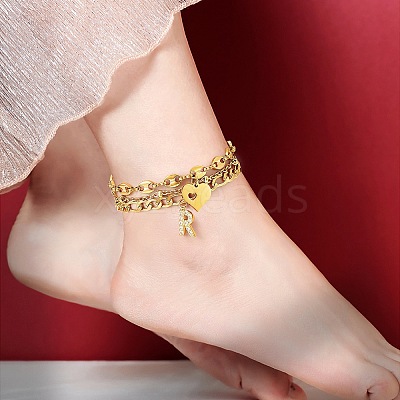Anklets Sets AJEW-AN00383-25-1