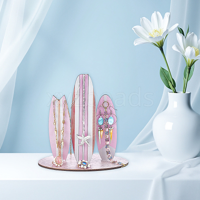 Wooden Jewelry Organizer Display Towers ODIS-SP0001-19A-1