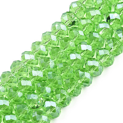 Electroplate Glass Beads Strands EGLA-A034-T10mm-A15-1
