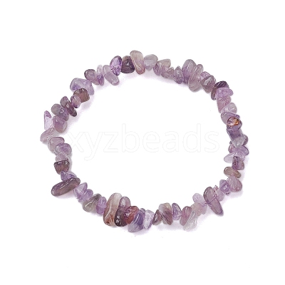 Natural Amethyst Beads Kids Bracelets BJEW-JB10611-03-1