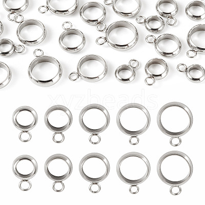 20Pcs 5 Styles 201 Stainless Steel Tube Bails STAS-TADJ0001-04P-1