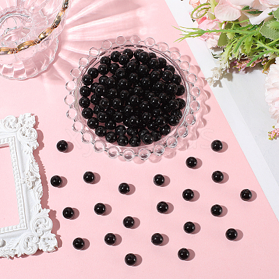 120Pcs Natural Black Onyx Beads G-PA0001-06B-1