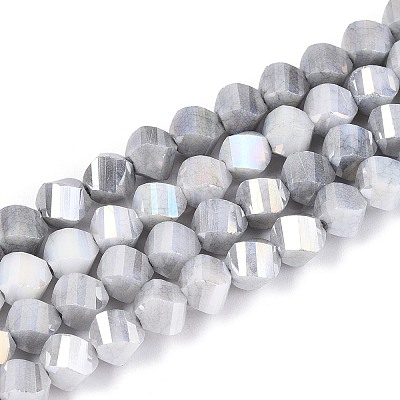 Anti-Tarnish Electroplate Glass Beads Strands GLAA-T025-6mm-14A-1