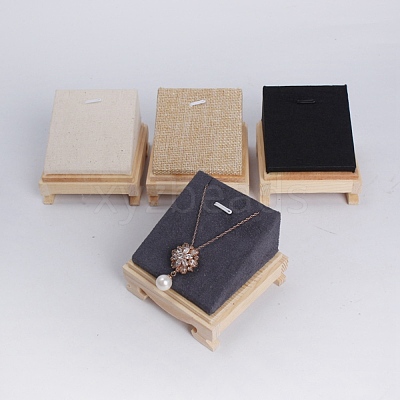 Wooden Necklace Displays NDIS-WH0003-04-1