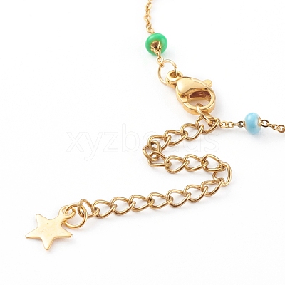 Stainless Steel Satellite Chain Bracelets BJEW-JB06093-1