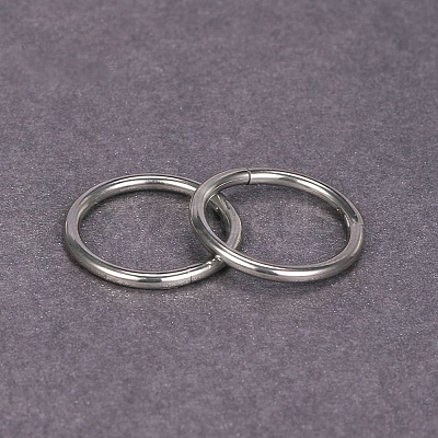 316L Surgical Stainless Steel Hoop Cartilage Earrings WGB51CA-35-1