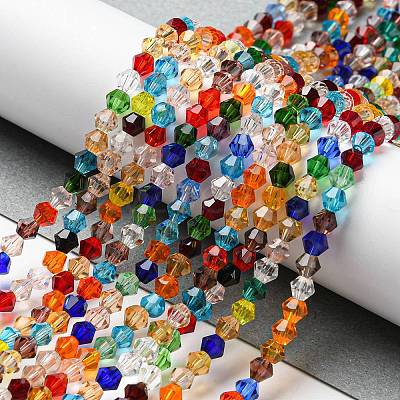Transparent Glass Beads Strands EGLA-A039-T4mm-D29-1