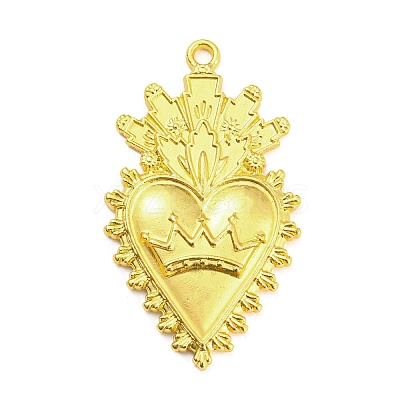 Alloy Rhinestone Settings Pendant PALLOY-H132-02G-05-1