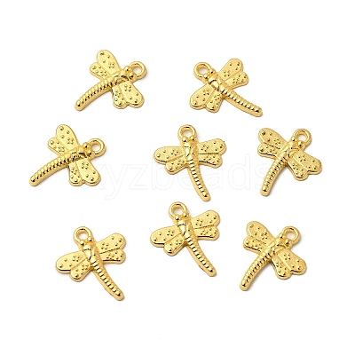 Tibetan Style Dragonfly Alloy Pendants TIBEP-A718-G-NR-1